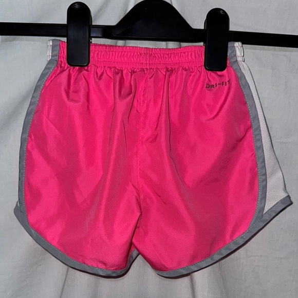 Nike Dri Fit Kids Pink and Gray Shorts size 6 with liner - Picture 2 of 3